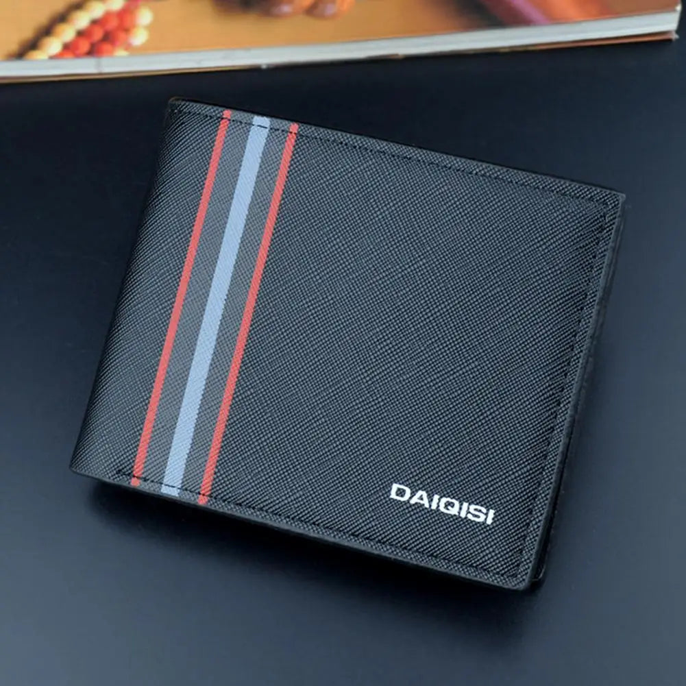 Men's Bi-fold Minimalist Wallet Soft and Abrasion Resistant