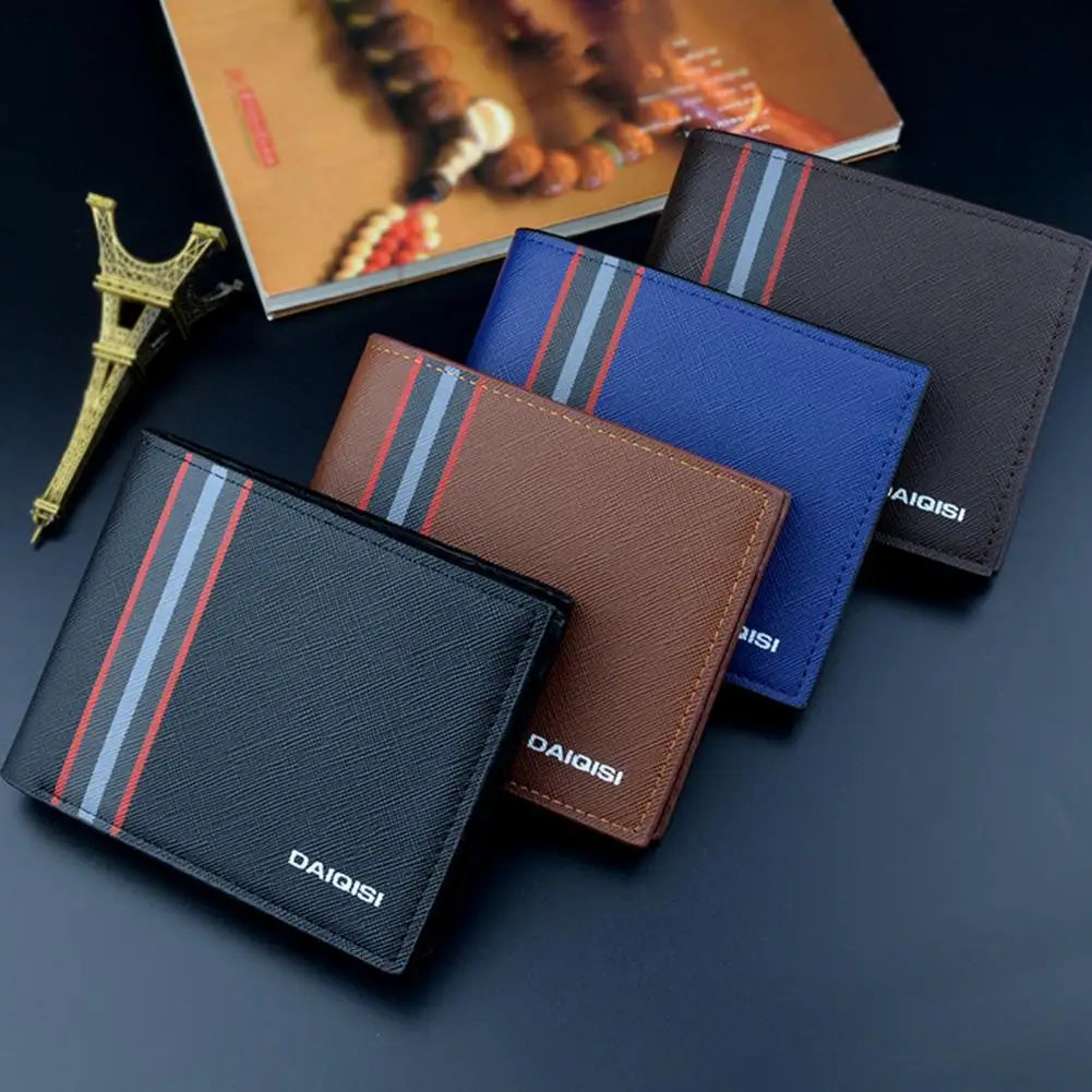 Men's Bi-fold Minimalist Wallet Soft and Abrasion Resistant