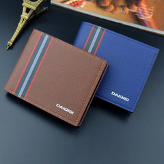 Men's Bi-fold Minimalist Wallet Soft and Abrasion Resistant