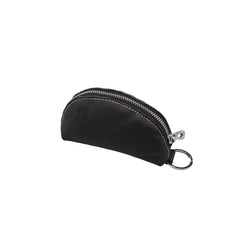 Leather Key Covers Vintage Zipper Key Case Unisex Key Holder