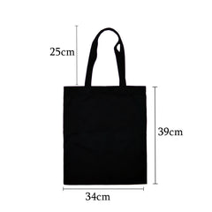 Coffee Print Canvas Shopping Tote Bag Mom Life Women Cotton Book Bags