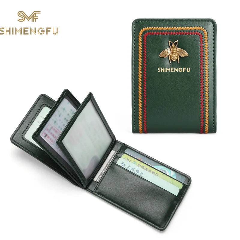 First Layer Cowhide Driver'S Driving Two-In-One Women'S Leather Case