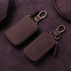 First Layer Cowhide Key Case Leather Motorcycle Key Case