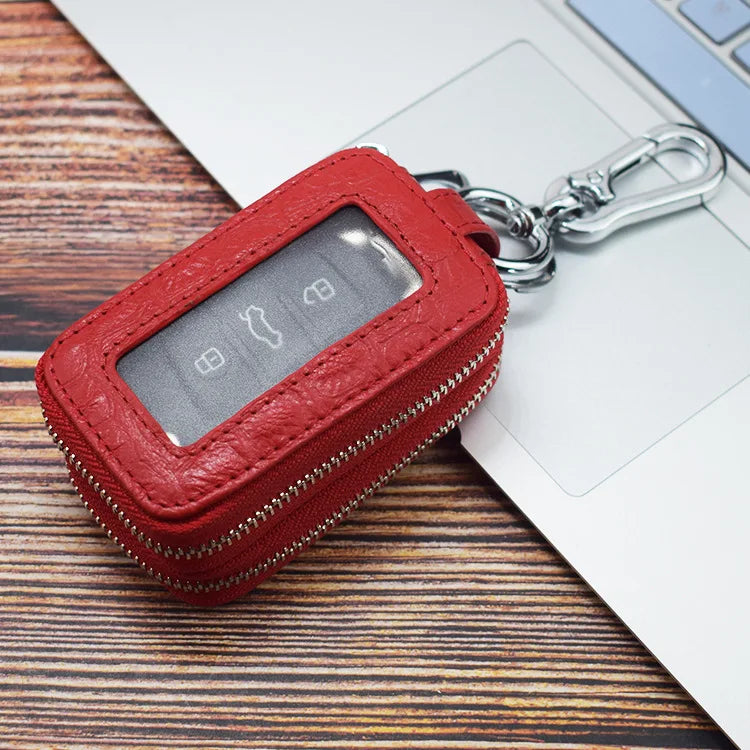 Double Side Clear Key Bag Car Key Pouch Key Chain Bag