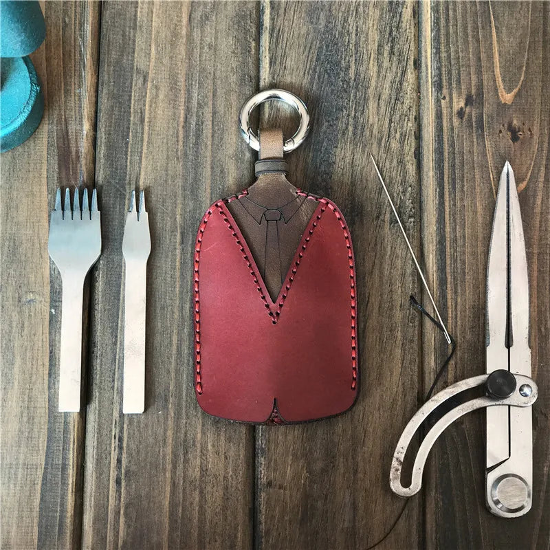 Genuine Leather Key Chain Pouch Car Key Holder Keys Case