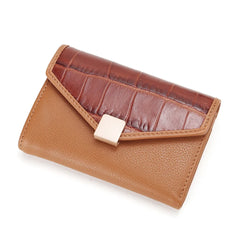 1st Layer Leather Women Wallet Cardholder Folded Purse