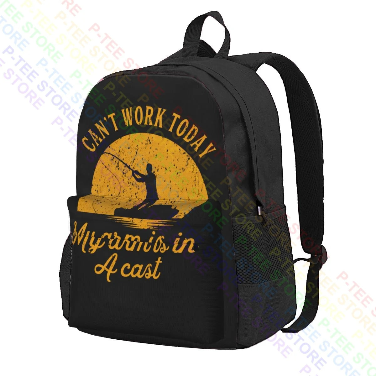 Large Capacity Multi-function Backpack for Fishing with Arm Cast