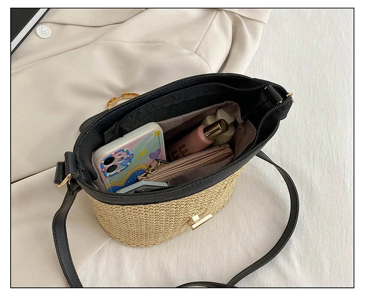 Bohemian Summer Crochet Small Bags for Women Vintage Purse