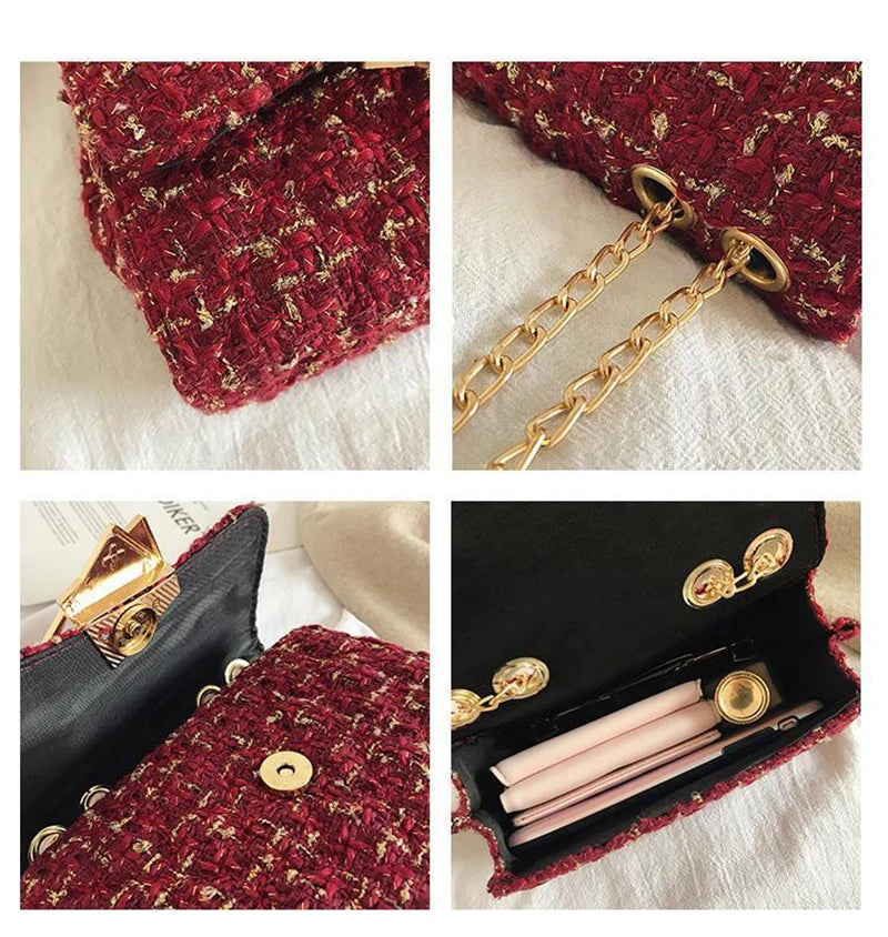 Fitshinling Purse Women's Handbags Mini Bag with Chain
