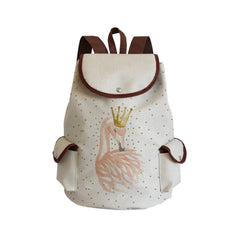 Flamingo Queen Drawstring Backpack Bag