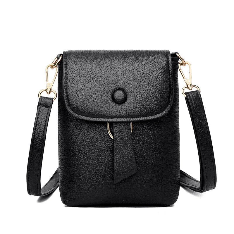 Mini PU Leather Shoulder Bag for Women Crossbody Phone Purse Handbag