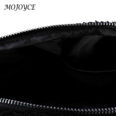 Plush Waist Bag Zipper Pocket Women Waist Belt Bag for Outdoor Sports