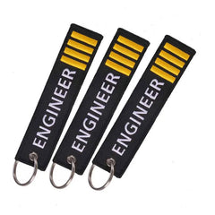 Embroidery Bag tag w/ Keyring Key chain for Travel Luggage Label 3PC/LOT