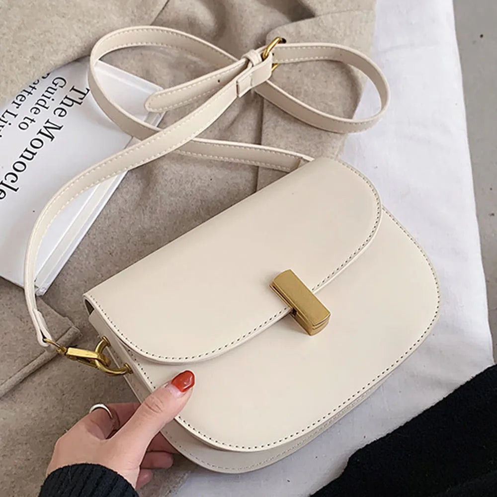Women Leather Messenger Bag Mini Shoulder Handbag