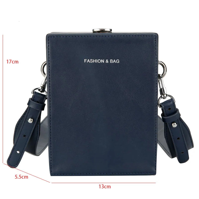 Mini Crossbody Bag Women Box Shape Shoulder Bag Casual Satchels Handbag