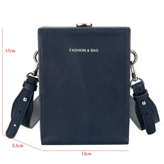 Mini Crossbody Bag Women Box Shape Shoulder Bag Casual Satchels Handbag
