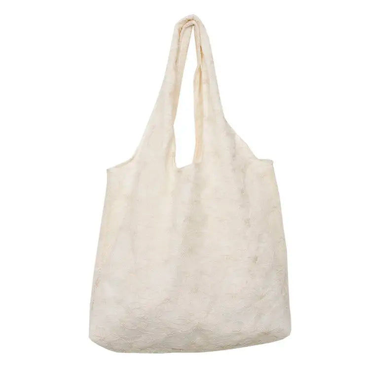 Floral Embroidery Lace Shoulder Bags Canvas Handbags