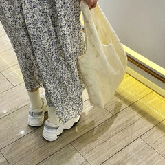 Floral Embroidery Lace Shoulder Bags Canvas Handbags
