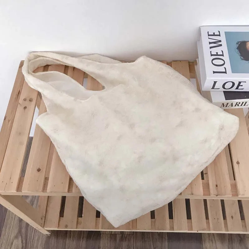 Floral Embroidery Lace Shoulder Bags Canvas Handbags