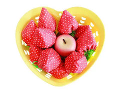 Floral Reusable Grocery Bag Large Strawberry Shopping Tote