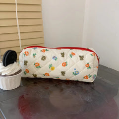 Floral Makeup Brushes Storage Bag Cosmetics Organizers