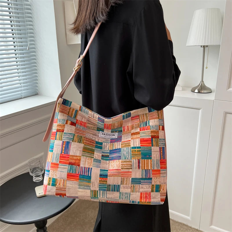 Waterproof Floral Shopping Bag for Women