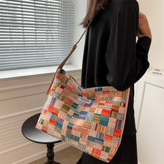 Waterproof Floral Shopping Bag for Women