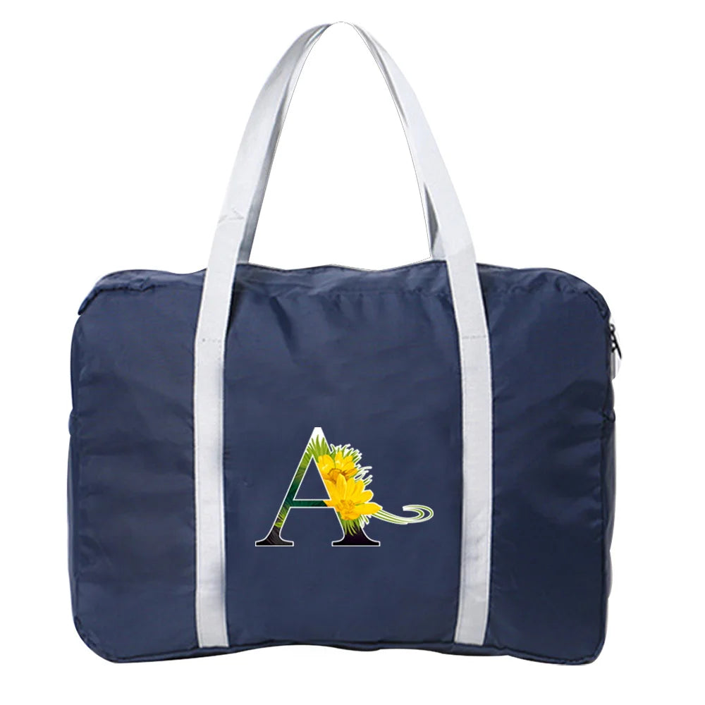 Flower Series Nylon Foldable Travel Bags Large Capacity Bag Luggage