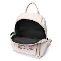 Flower Embroidery Backpack Anti-Theft Shoulder Bags Large Capacity Travel