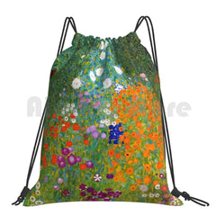 Gustav Klimt Vintage Floral Backpack Gym Bag Waterproof