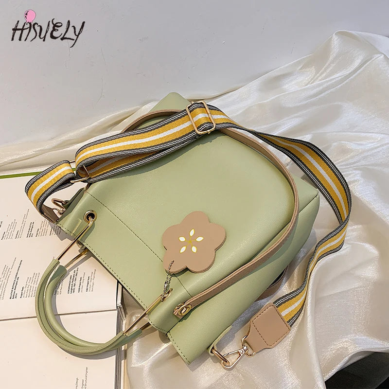 Flower Ladies Handbag Large Capacity Shoulder Bag