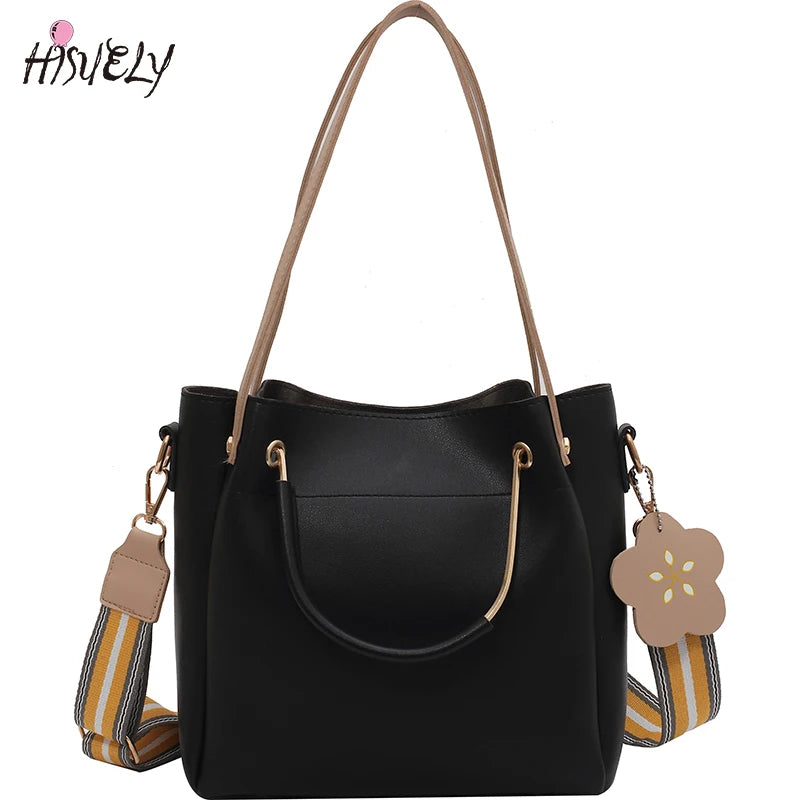 Flower Ladies Handbag Large Capacity Shoulder Bag