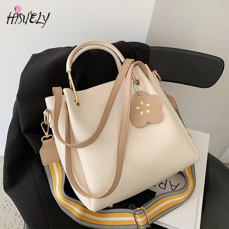 Flower Ladies Handbag Large Capacity Shoulder Bag