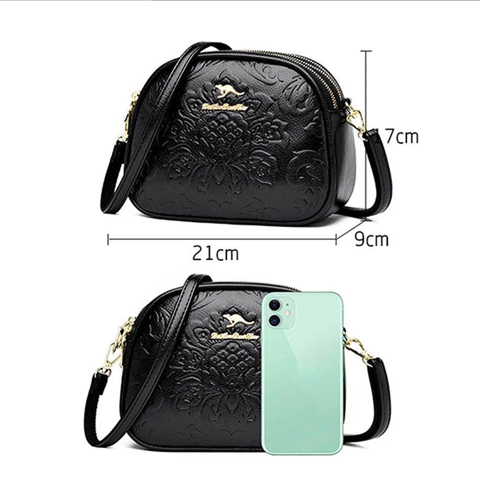 Flower Print Small Handbags and Purses Shoulder Crossbody Sac