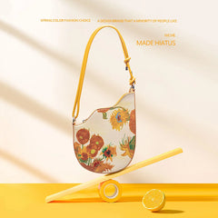 Flower Printing Women's Shoulder Bag Gothic Handbags Mini Lipstick