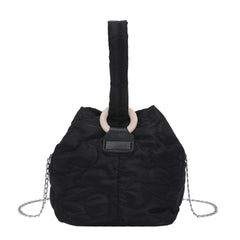 Flower Quilted Ladies Handbag Chain Commute Bag Soft Embroidered