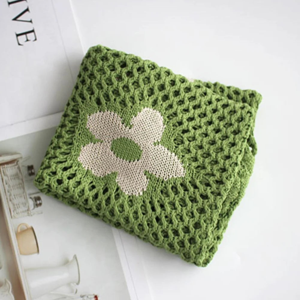 Flower Reusable Shopping Bags Portable Net Bag Fruit Vegetable Storage