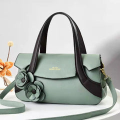 Flower Handbag Retro Large-Capacity Western Shoulder Bag