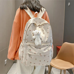 Flower & Bear Pendant Backpack