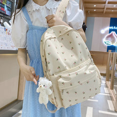 Flower & Bear Pendant Backpack