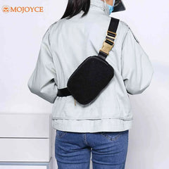 Fluffy Wool Fanny Pack Solid Women's Chest Bag Hip Bum Bag