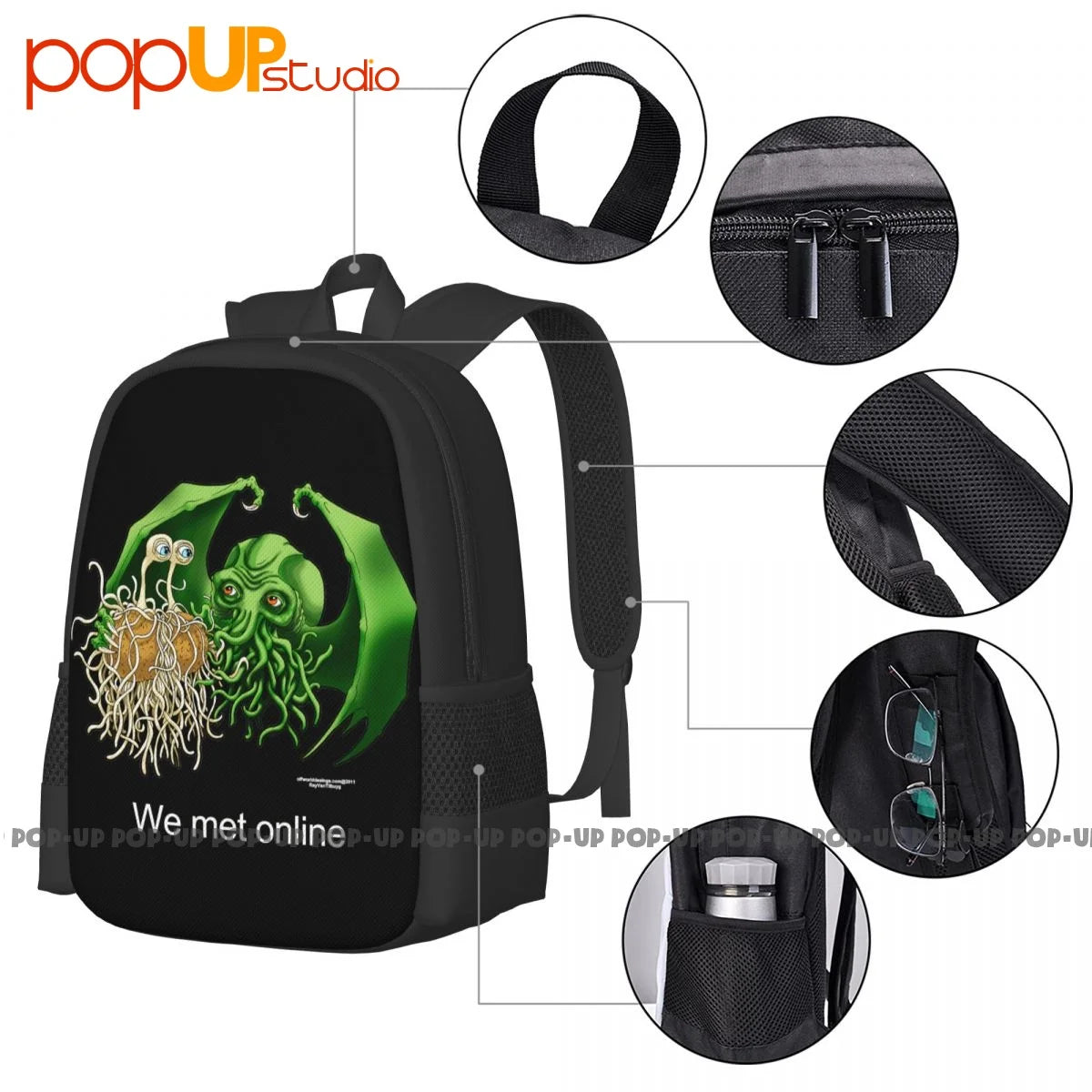 FSM Backpack Portable Storage Bag Outdoor Running