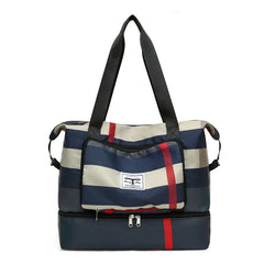 Fold Travel Duffle Bag Gym Wet Dry Separation Yoga Multifunction Handbag