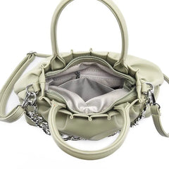Women Shoulder Bags Lady Handbags Purse PU leather Thick chain Clouds Crossbody