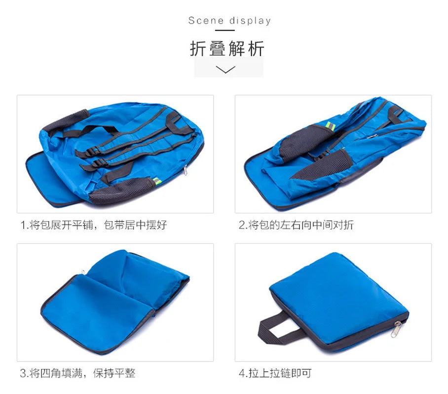 Folding Backpack for Camping Hiking Lightweight Daypack Bag