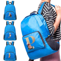 Foldable Backpack Women Ultralight Portable Daypack Letter Print