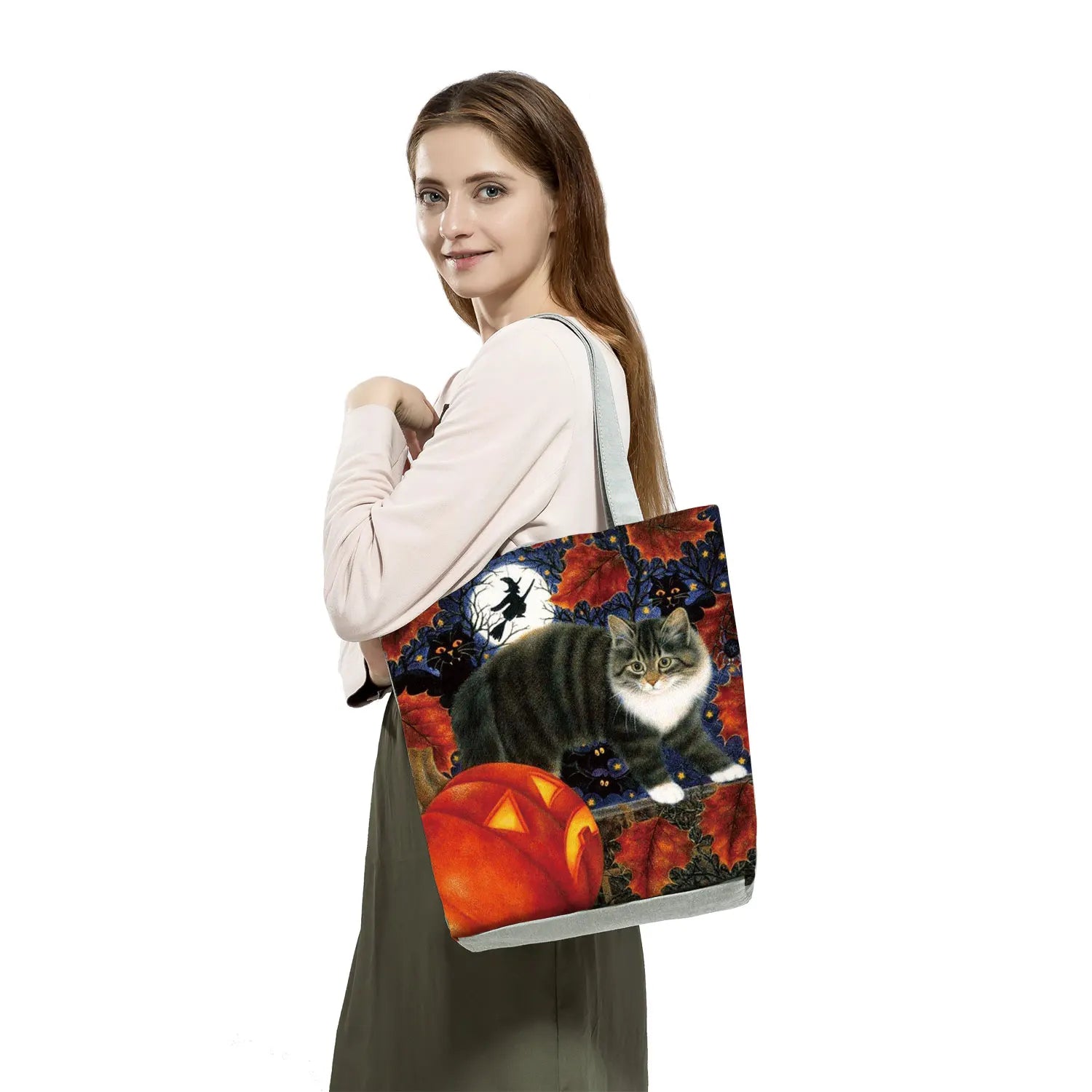Floral Print Women Tote Bag Large Shopping Bag