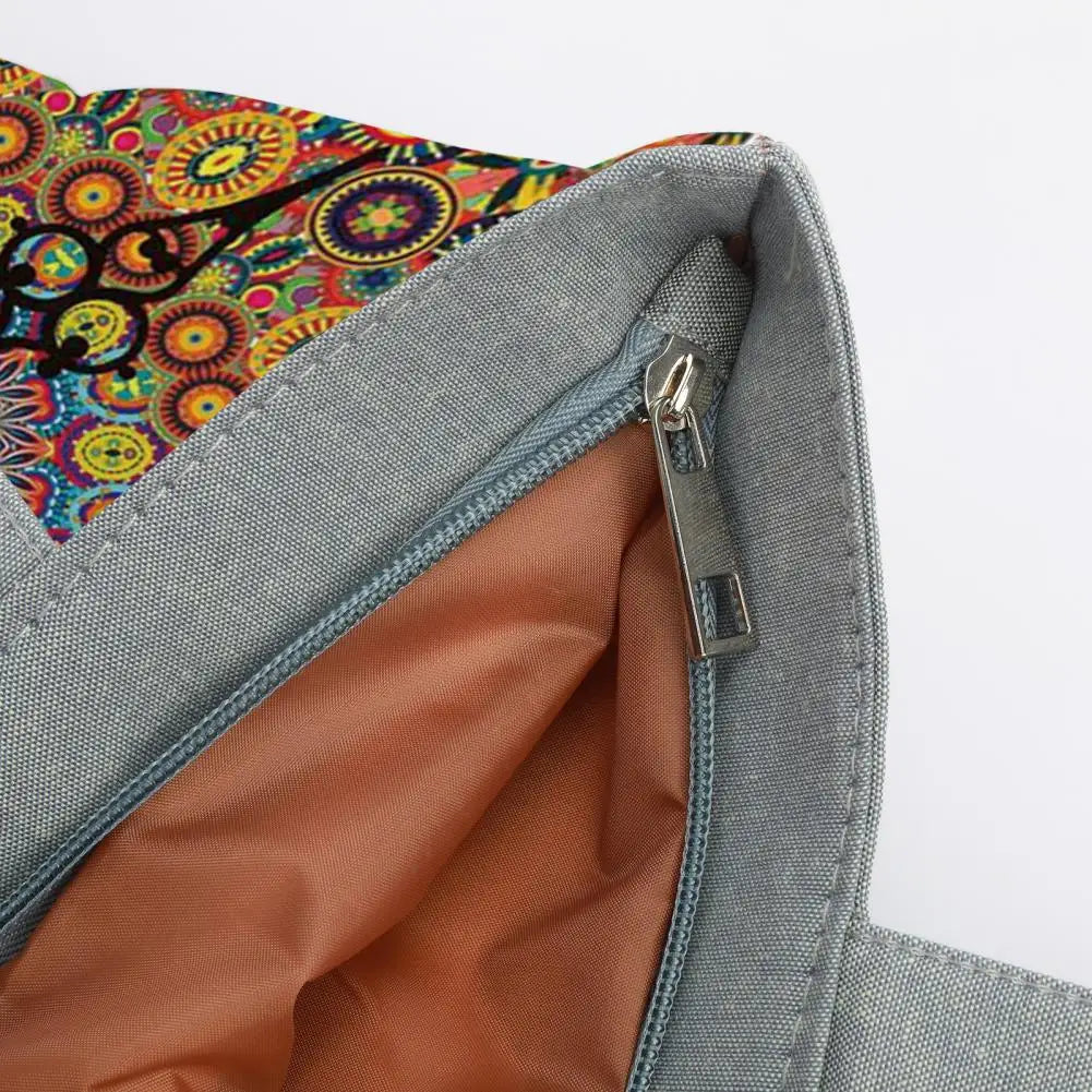 Bohemia Round Print Shoulder Bag for School
