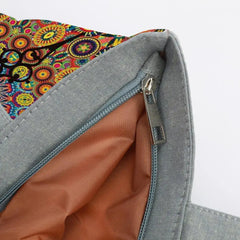 Bohemia Round Print Shoulder Bag for School