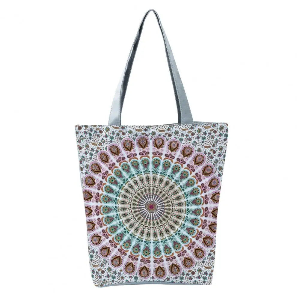 Bohemia Round Print Shoulder Bag for School